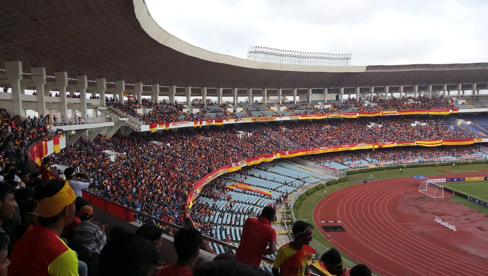 Football supporters at Salt Lake Stadium