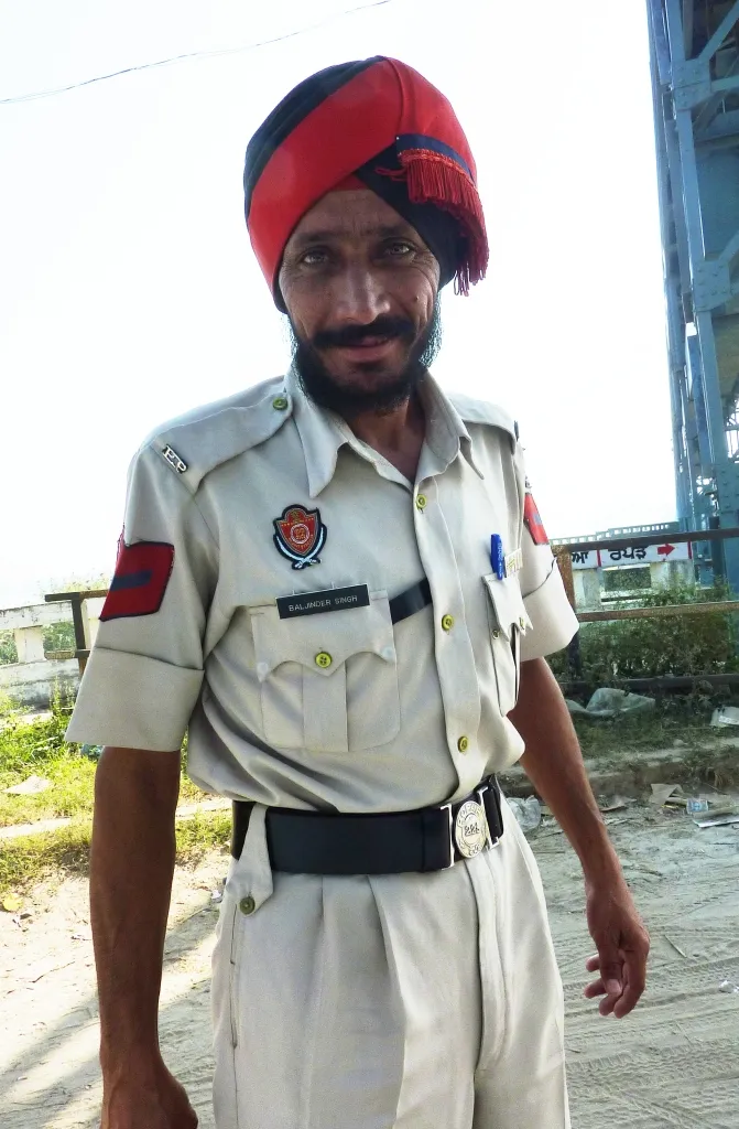 Punjab Police officer on duty