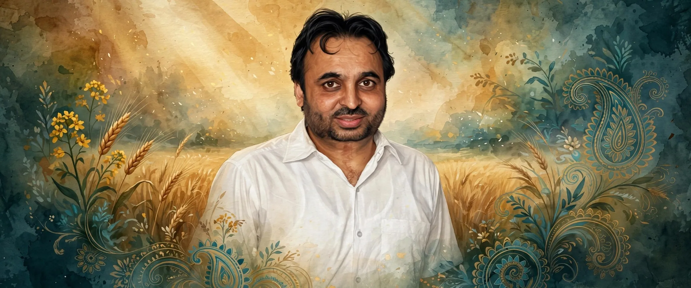 AI-generated editorial design for Jugti, incorporating original photograph of Bhagwant Mann by Jaypee (CC BY-SA 4.0)