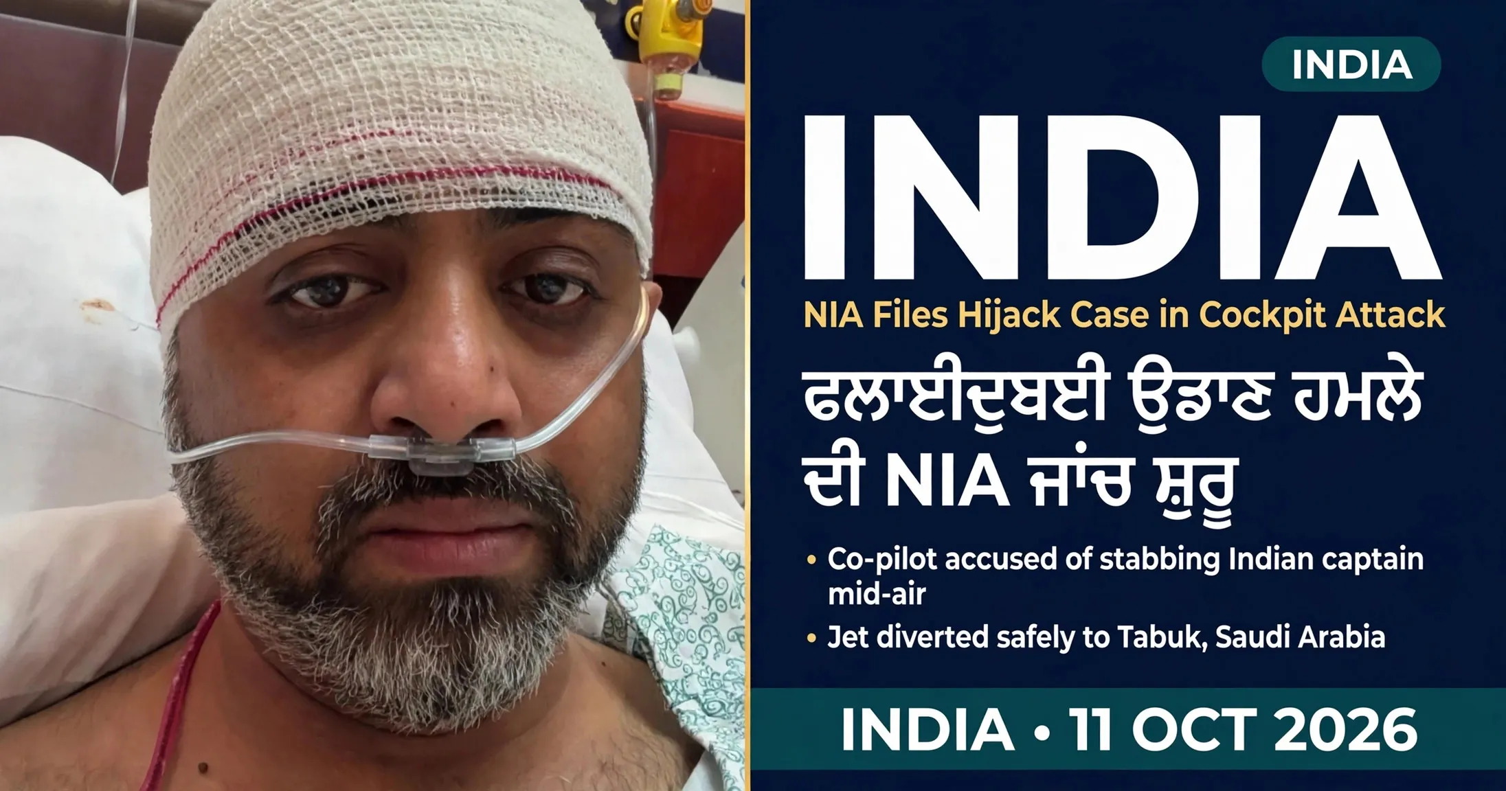 AI-generated editorial design for Jugti, incorporating original photograph of Captain Smit Machchhar by PMO India (CC BY 4.0)