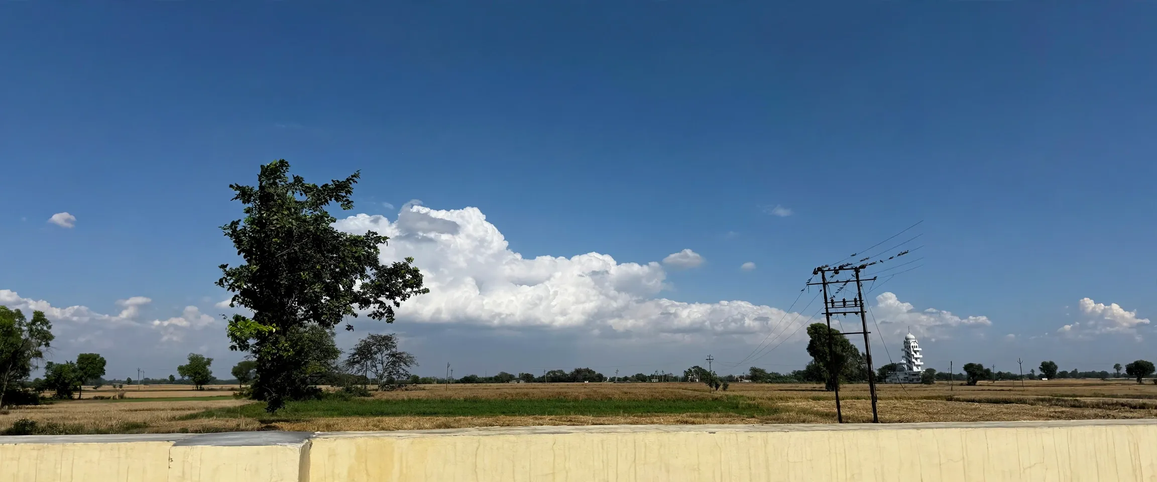 AI-generated editorial design for Jugti, incorporating original photograph of farmland at Bilga village, Jalandhar district by JatinJ03 (CC BY 4.0)