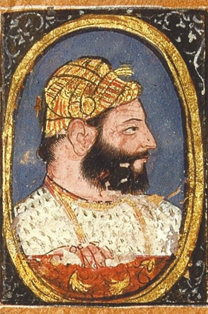 Near-contemporary portrait painting of Guru Hargobind Ji
