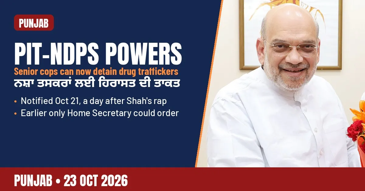 Breaking-news poster: Amit Shah, October 2026